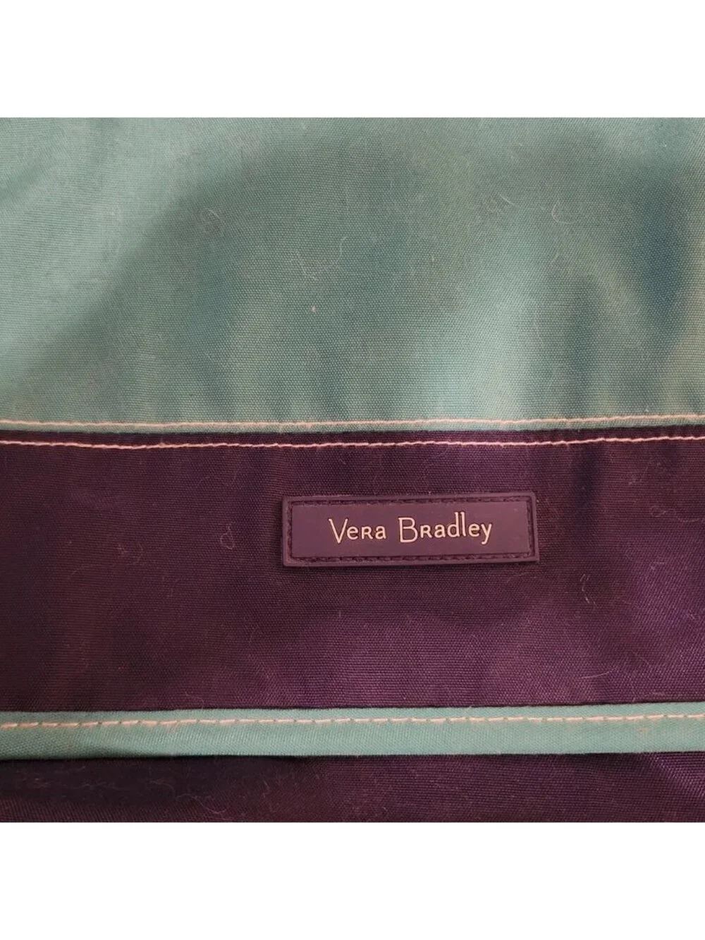 Vera Bradley Lighten Up Laptop Messenger Bag Cool Lagoon pattern